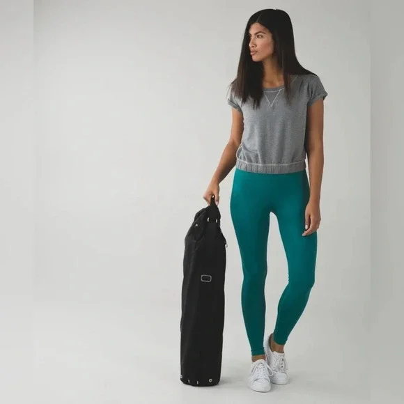 Lululemon Zone In Tight Forage  Teal - Picture 4 of 8